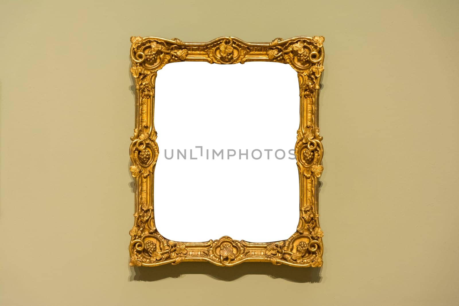 Blank Art Museum Isolated Painting Frame Decoration Indoors Wall White Template