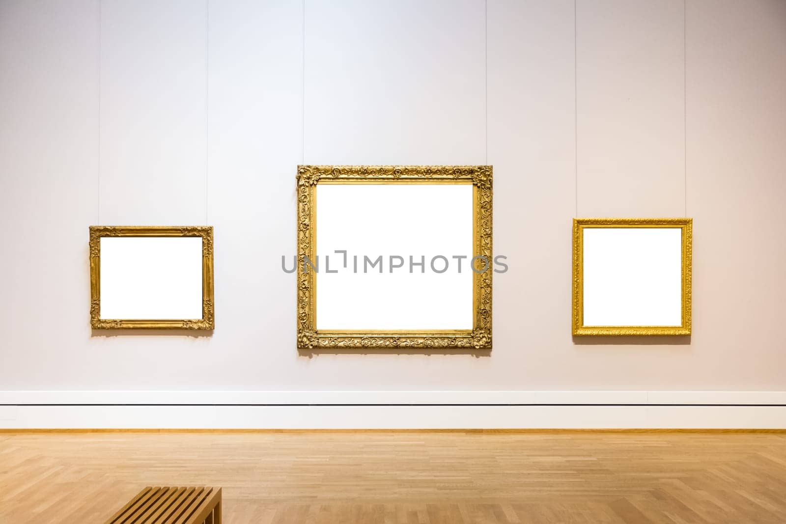 Blank Art Museum Isolated Painting Frame Decoration Indoors Wall White Template
