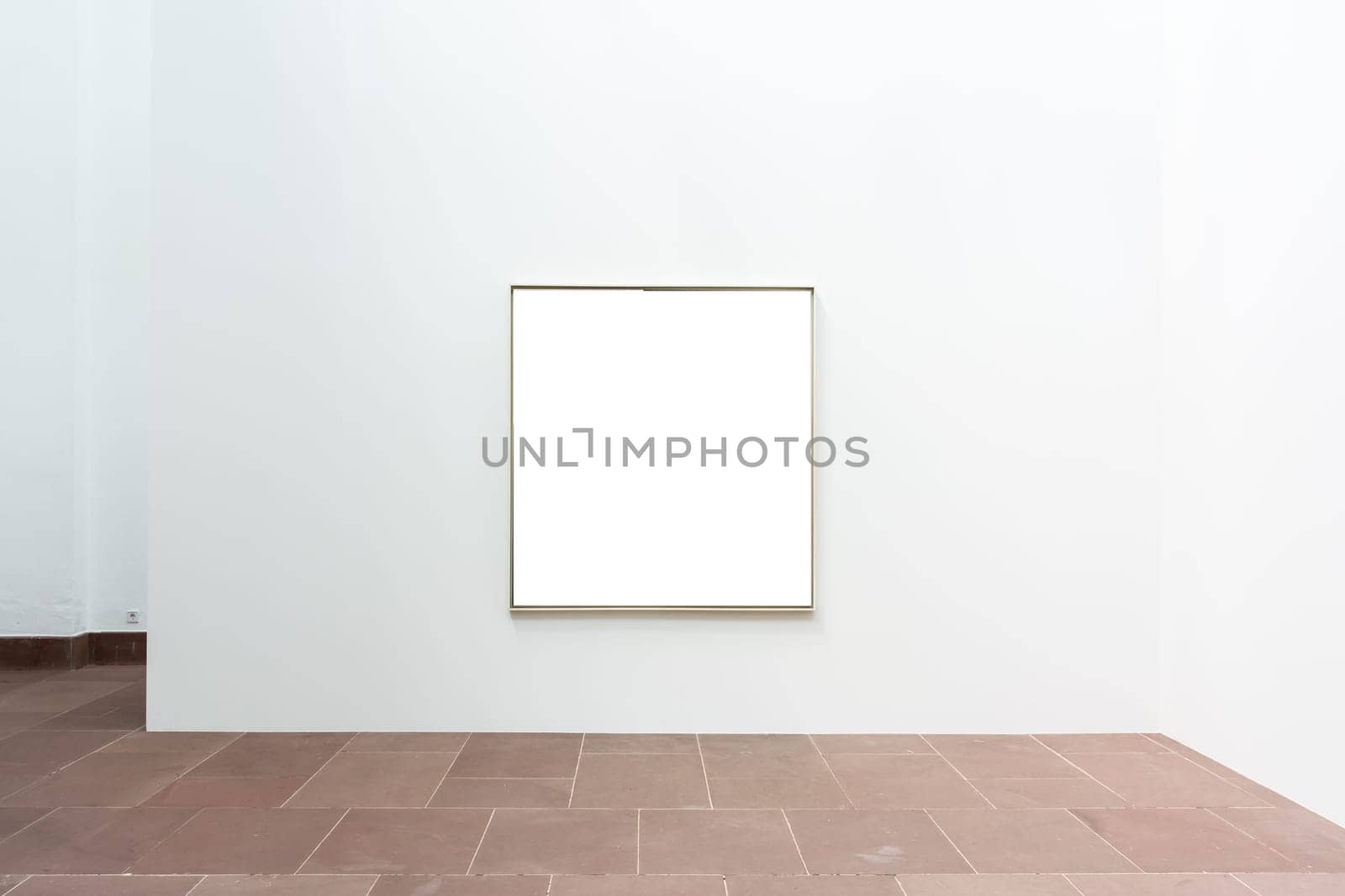 Blank Art Museum Isolated Painting Frame Decoration Indoors Wall White Template