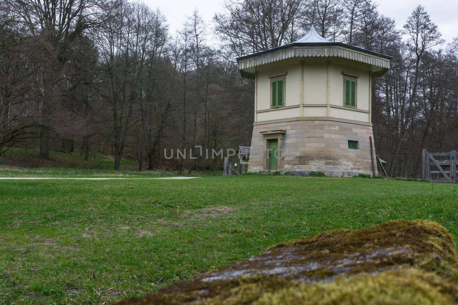 Stuttgart Rotwildgehege European Hut Park Germany Baerensee Outdoors WIlderness Path Nobody Autumn Cold