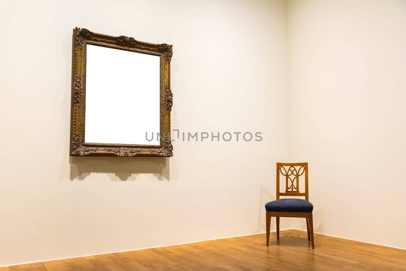 Blank Art Museum Isolated Painting Frame Decoration Indoors Wall White Template