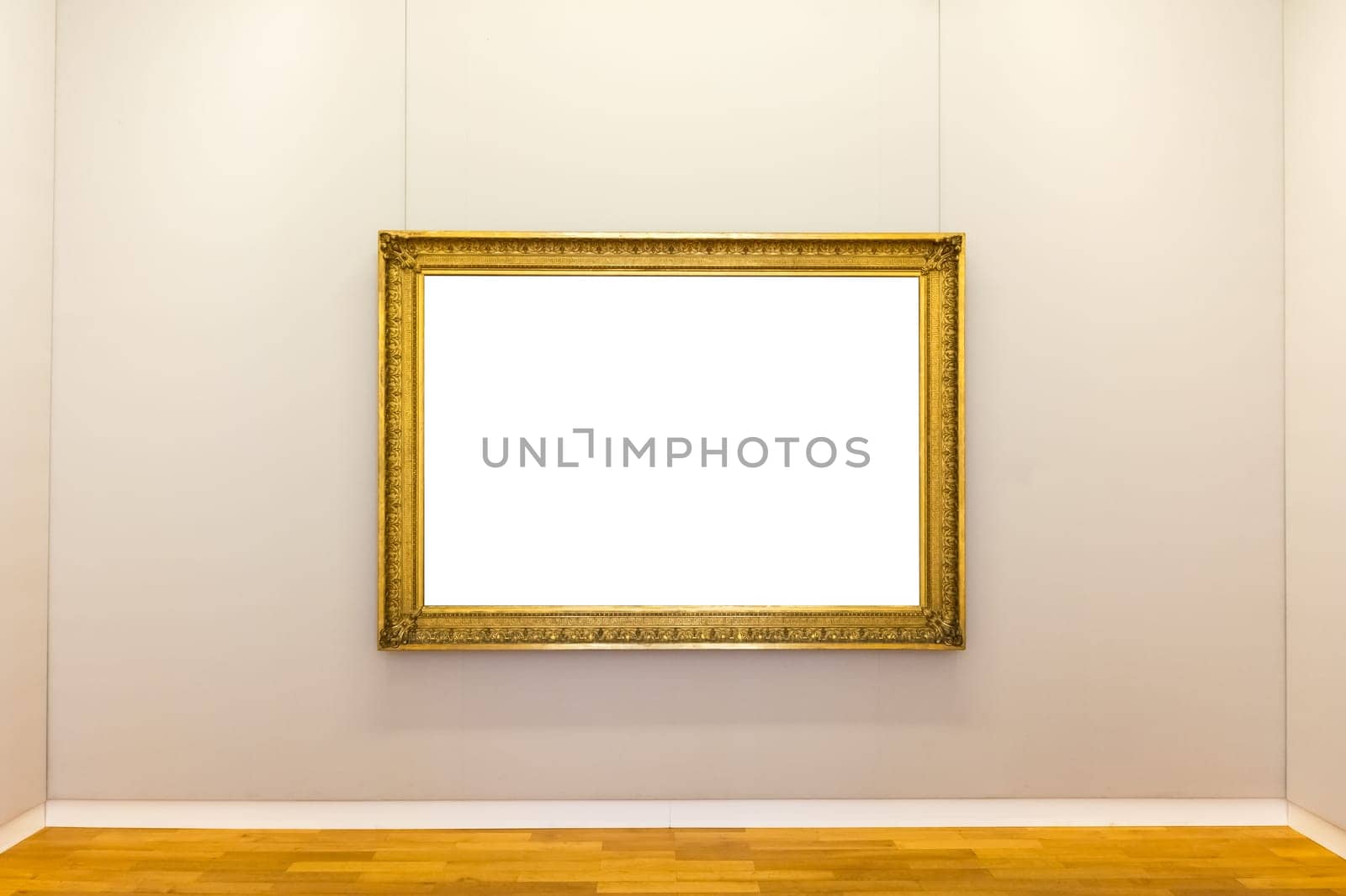 Blank Art Museum Isolated Painting Frame Decoration Indoors Wall White Template