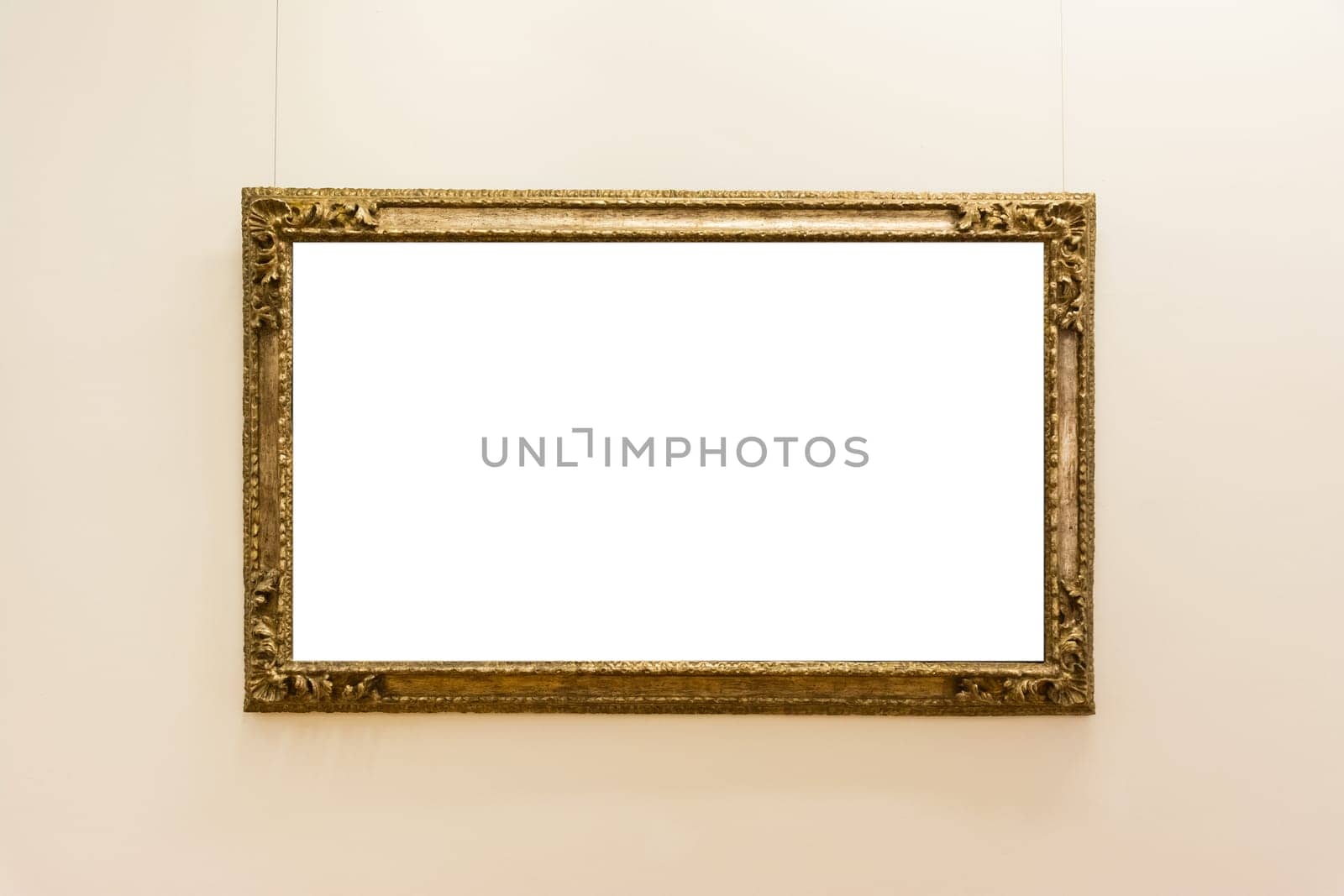 Blank Art Museum Isolated Painting Frame Decoration Indoors Wall White Template