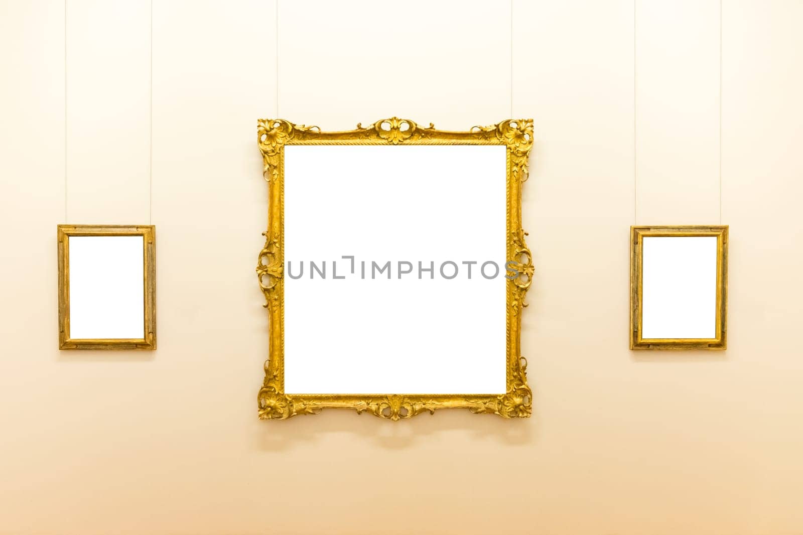 Blank Art Museum Isolated Painting Frame Decoration Indoors Wall White Template