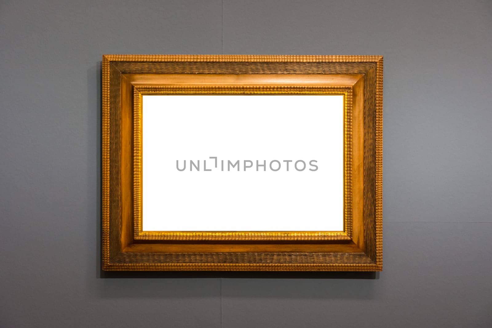 Blank Art Museum Isolated Painting Frame Decoration Indoors Wall White Template