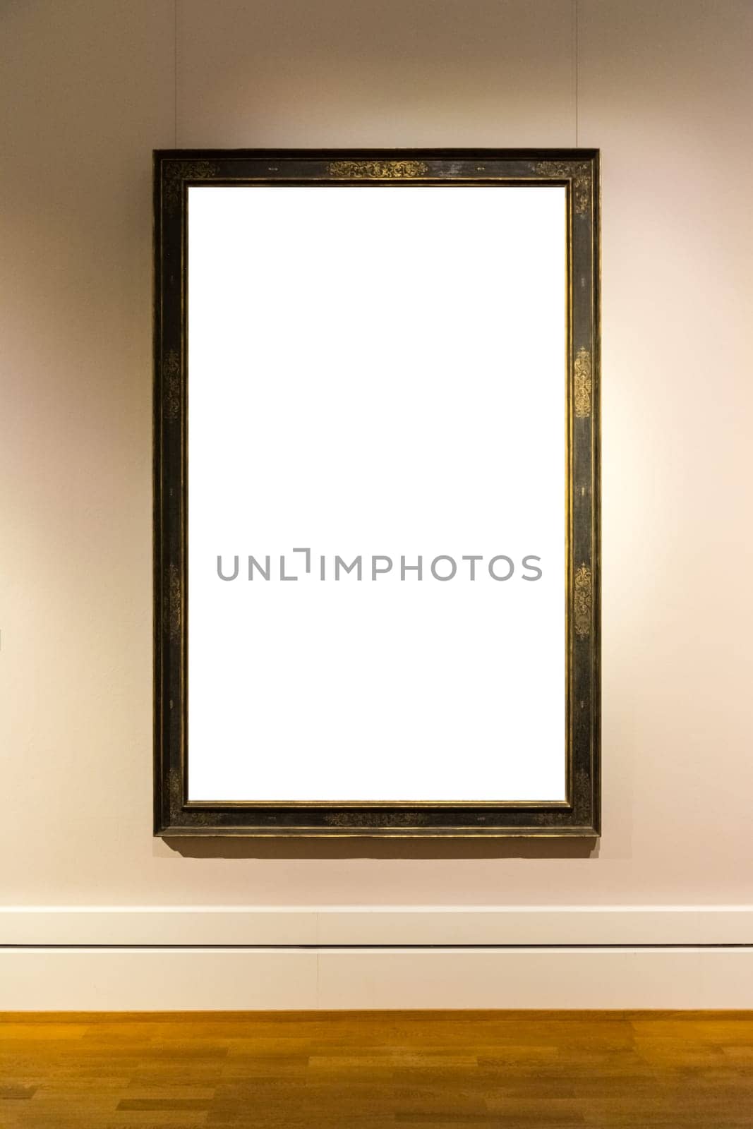 Blank Art Museum Isolated Painting Frame Decoration Indoors Wall White Template