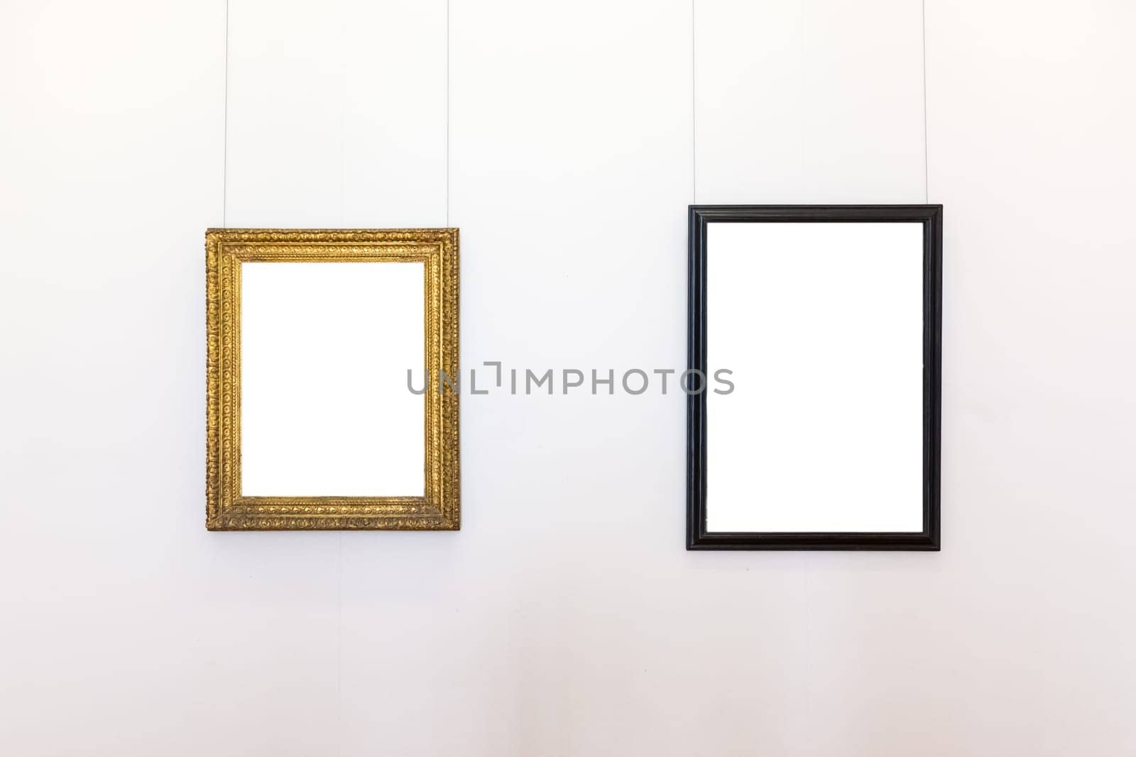 Blank Art Museum Isolated Painting Frame Decoration Indoors Wall White Template