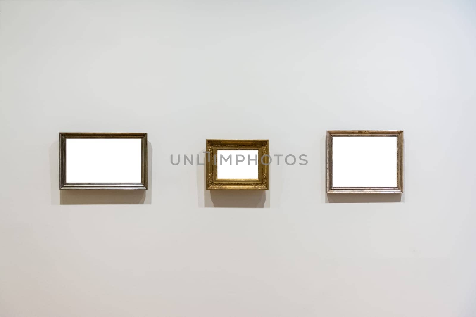 Blank Art Museum Isolated Painting Frame Decoration Indoors Wall White Template