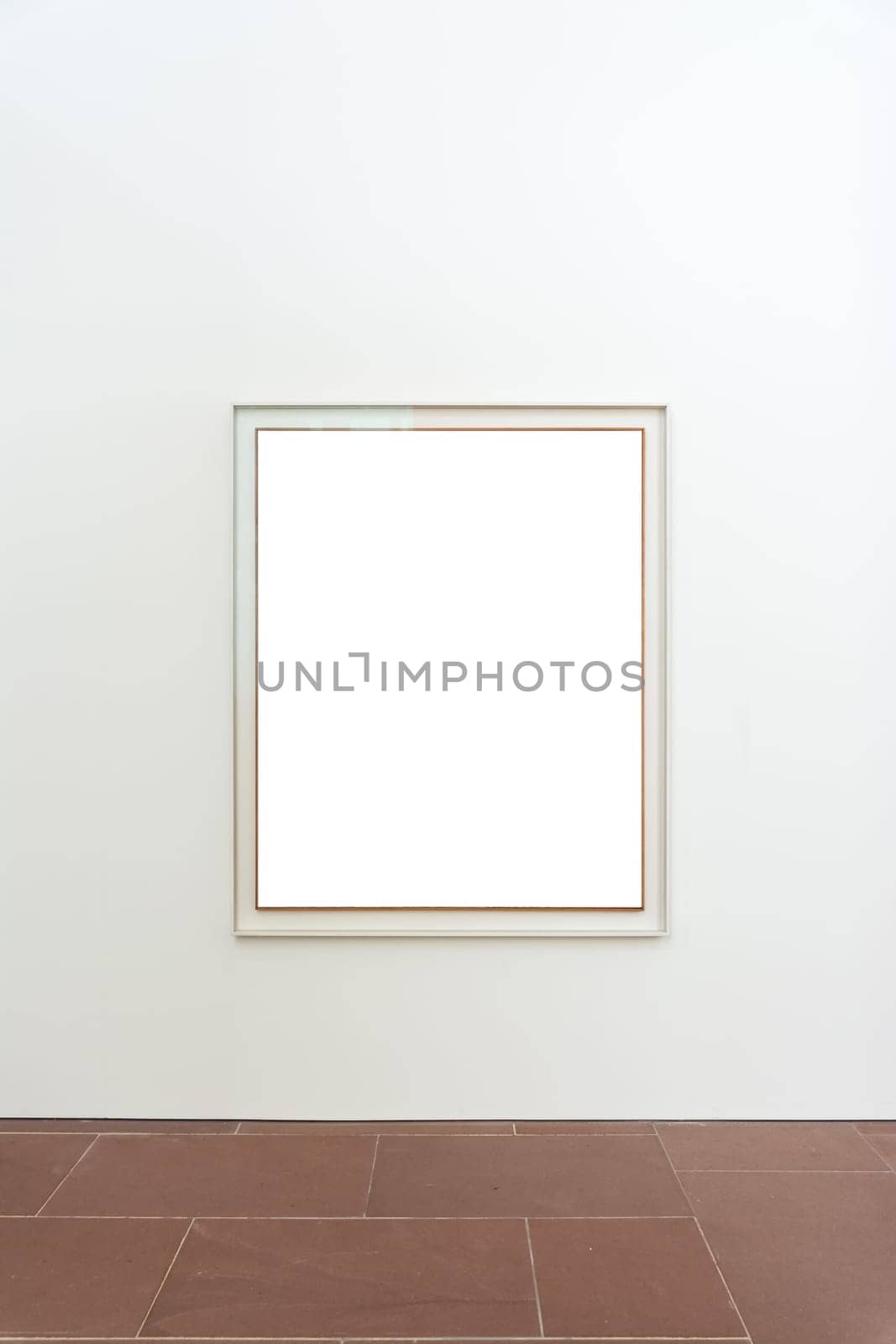 Blank Art Museum Isolated Painting Frame Decoration Indoors Wall White Template