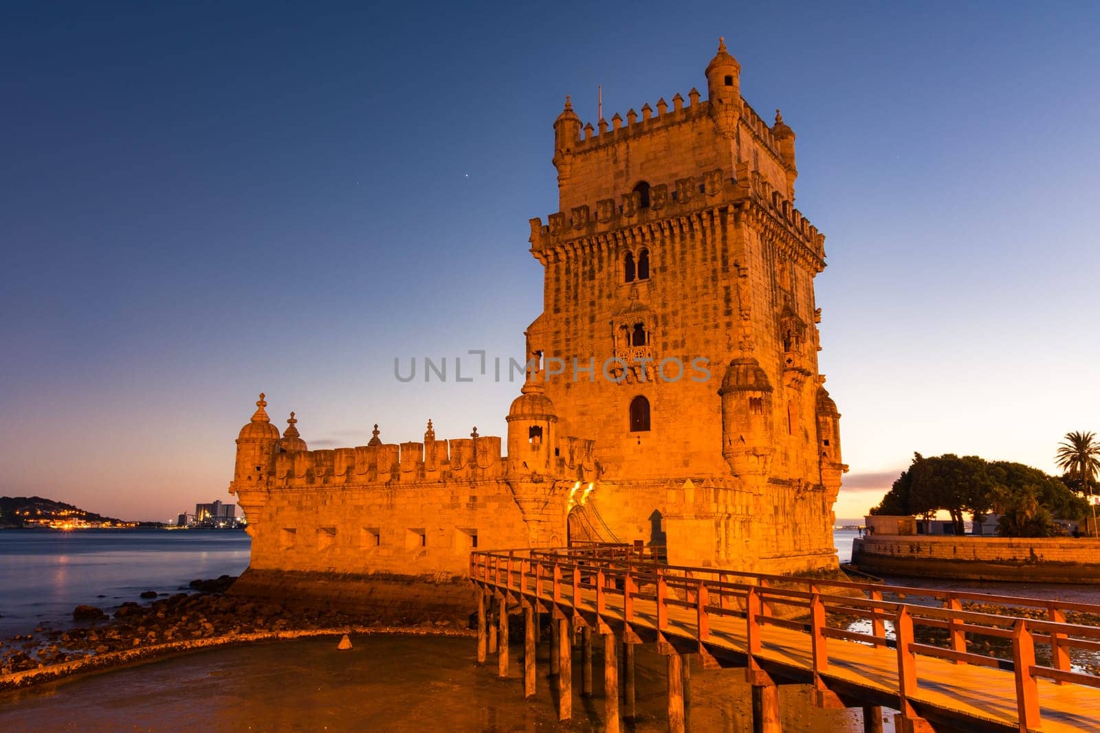 Torre de Belem UNESCO World Heritage Sight European History Architectural Landmark Lisbon Portugal