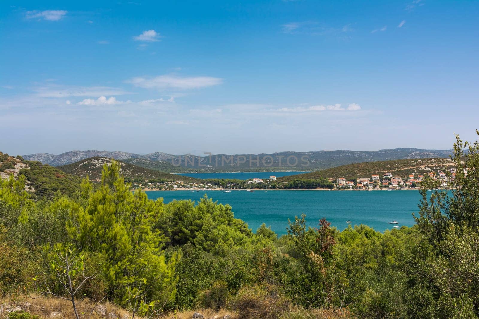 Tisno Croatia Landscape Yachting Destination European Vacation Ocean View