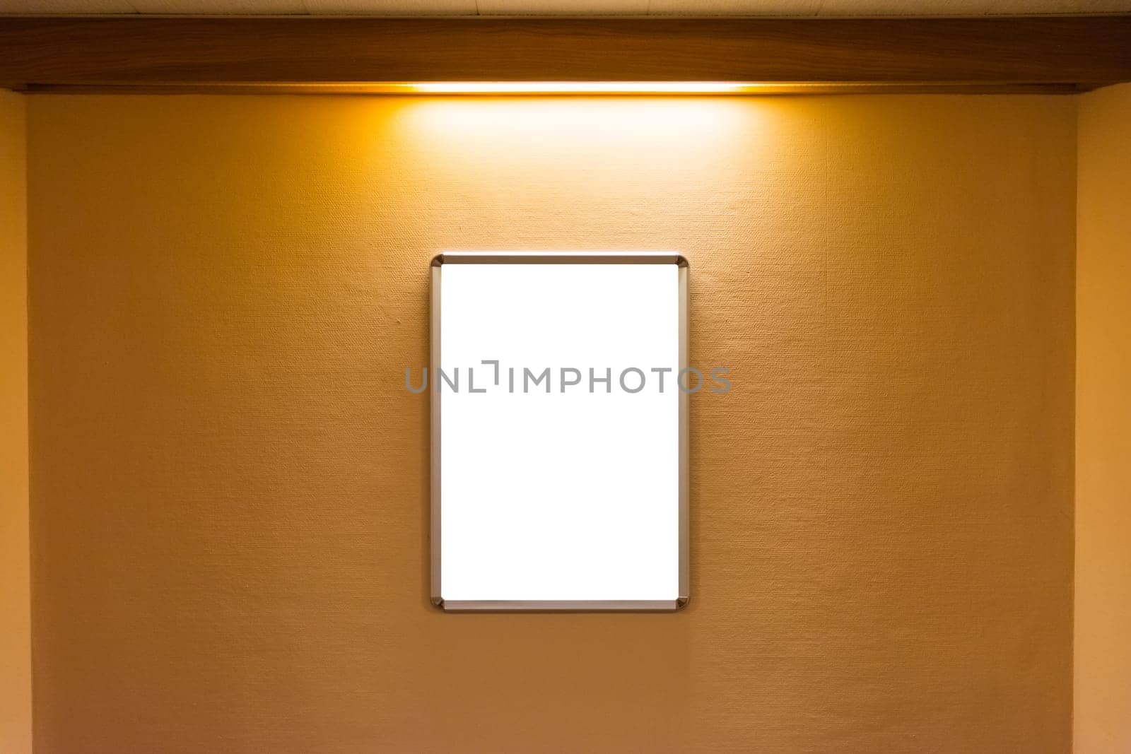 Corridor Hallway White Blank Isolated Advertisement Media Light