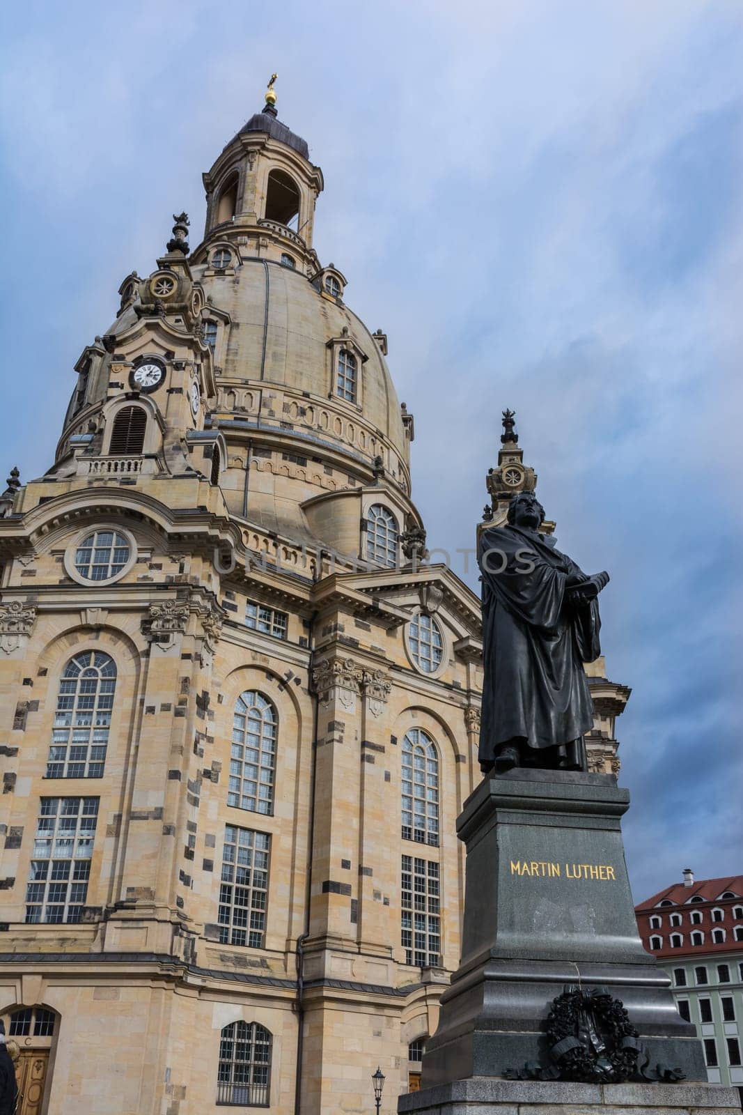 Dresden Frauenkirche Exterior City Landscape Square Marktplatz Center Architecture Beautiful Religious Monument