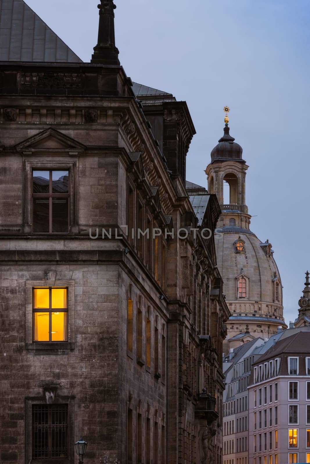 Dresden Frauenkirche Exterior City Landscape Square Marktplatz Center Architecture Beautiful Religious Monument