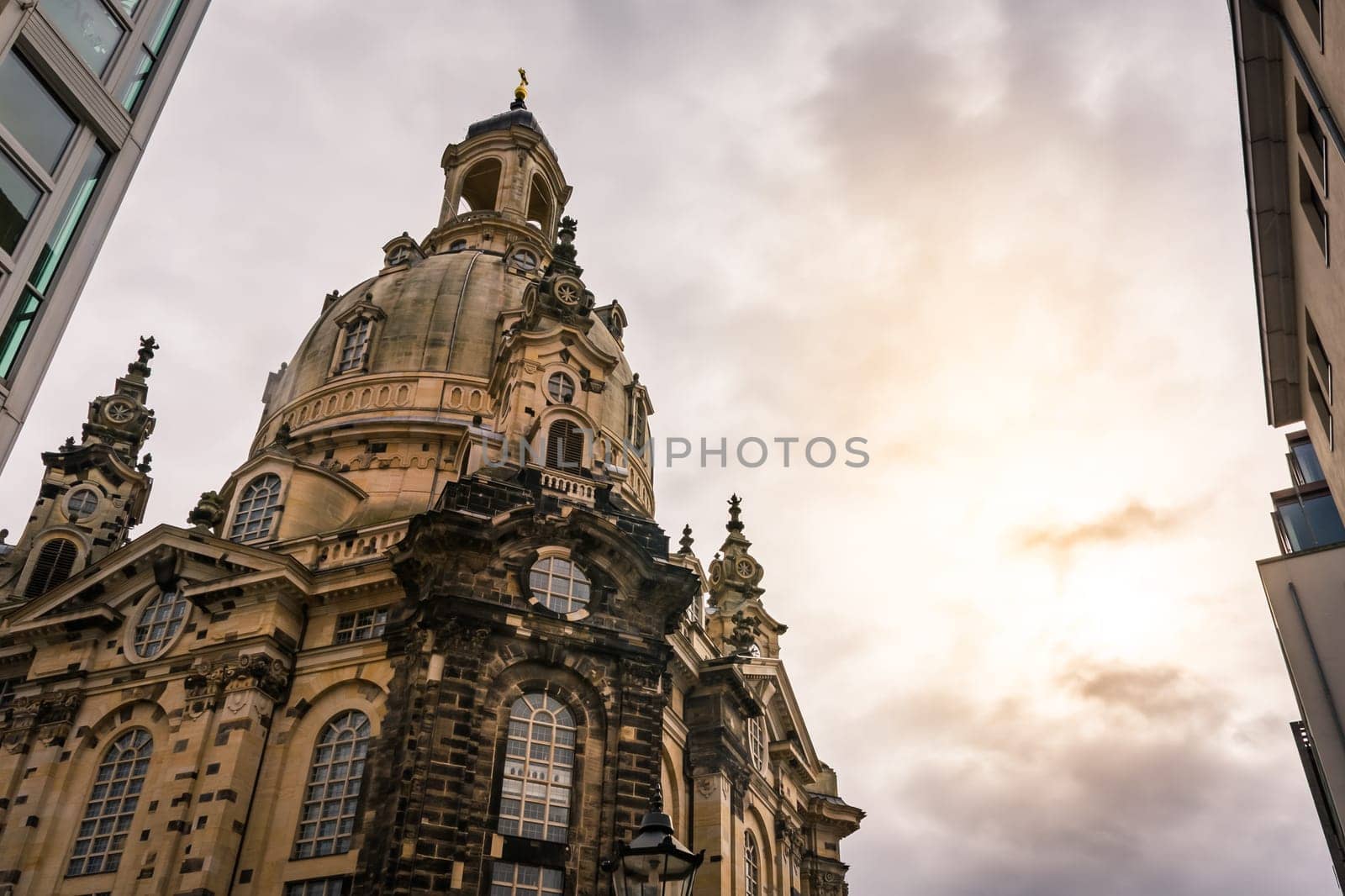 Dresden Frauenkirche Exterior City Landscape Square Marktplatz Center Architecture Beautiful Religious Monument