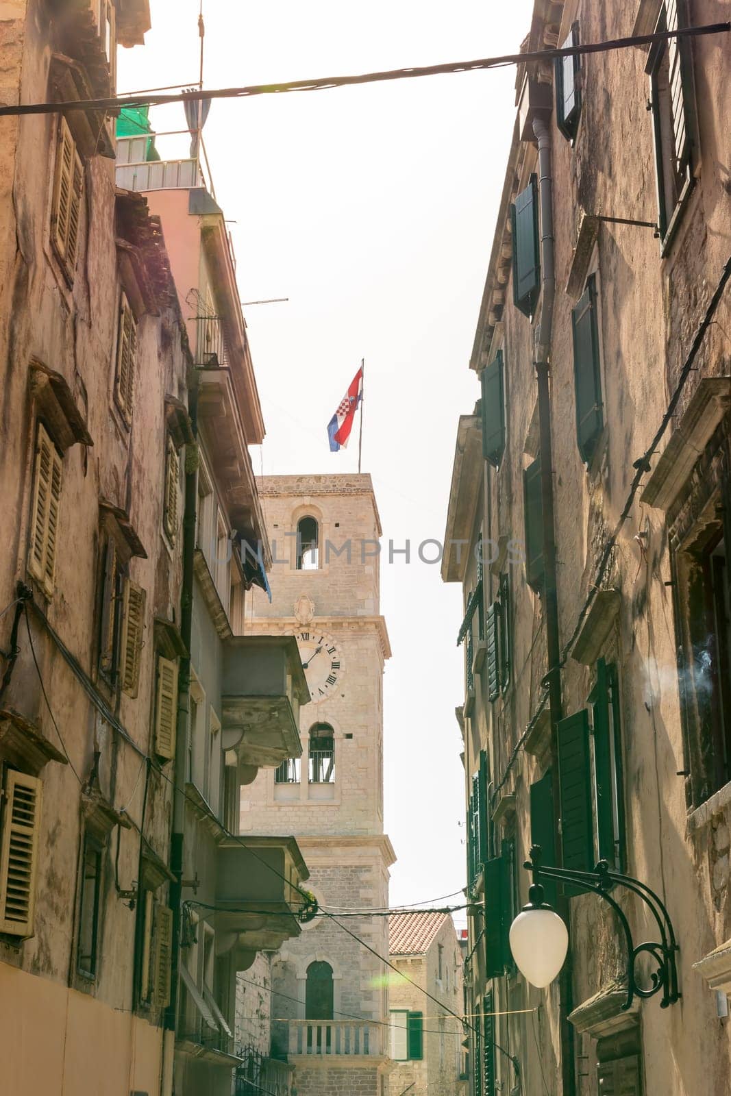 Sibenik Croatia European Vacation Destination City Landscape Ocean Summer Sightseeing