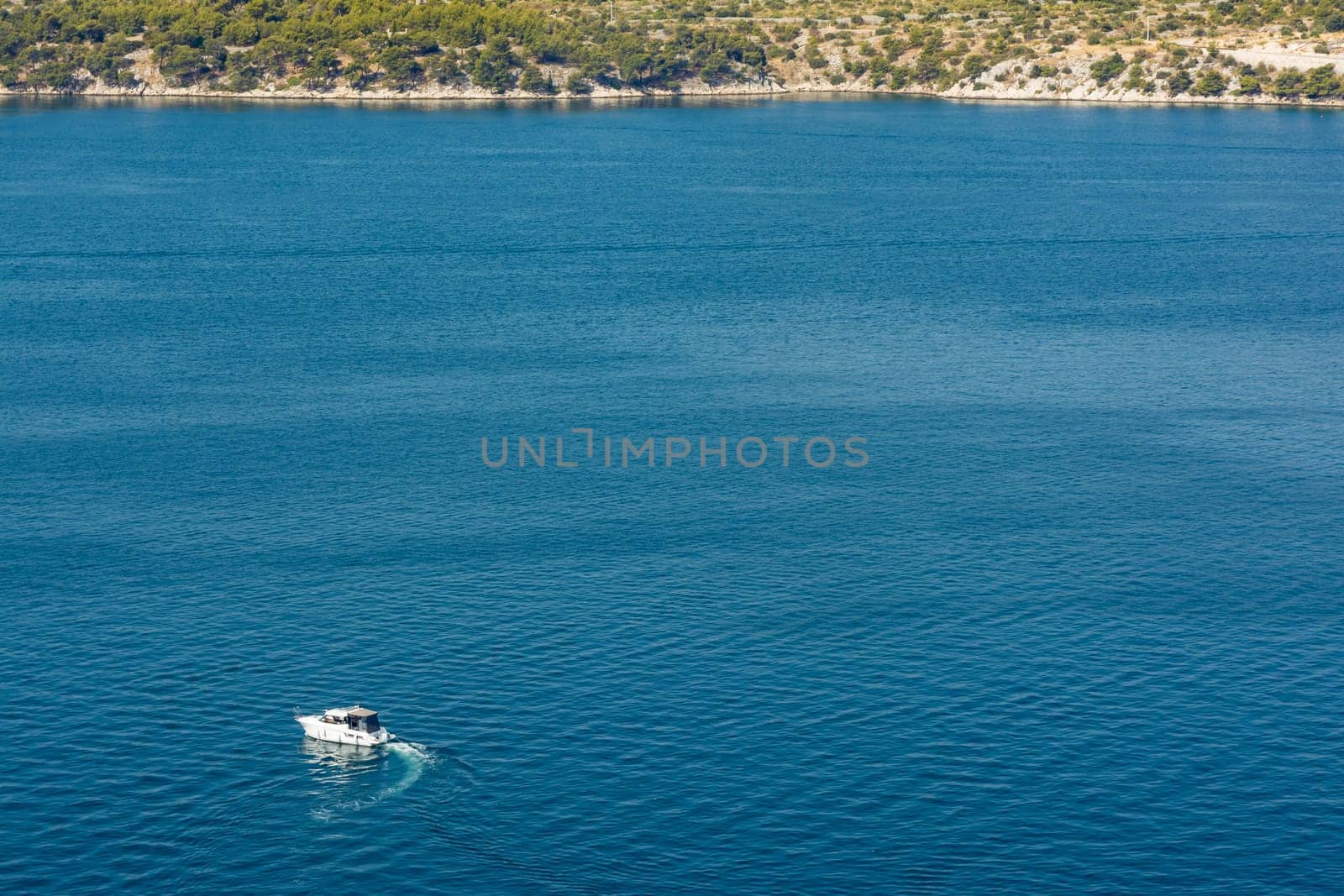 Sibenik Croatia European Vacation Destination City Landscape Ocean Boat on Water