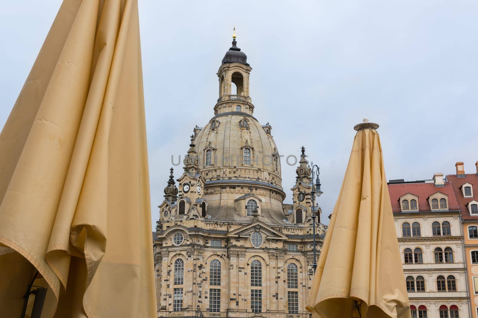Dresden Frauenkirche Exterior City Landscape Square Marktplatz Center Architecture Beautiful Religious Monument