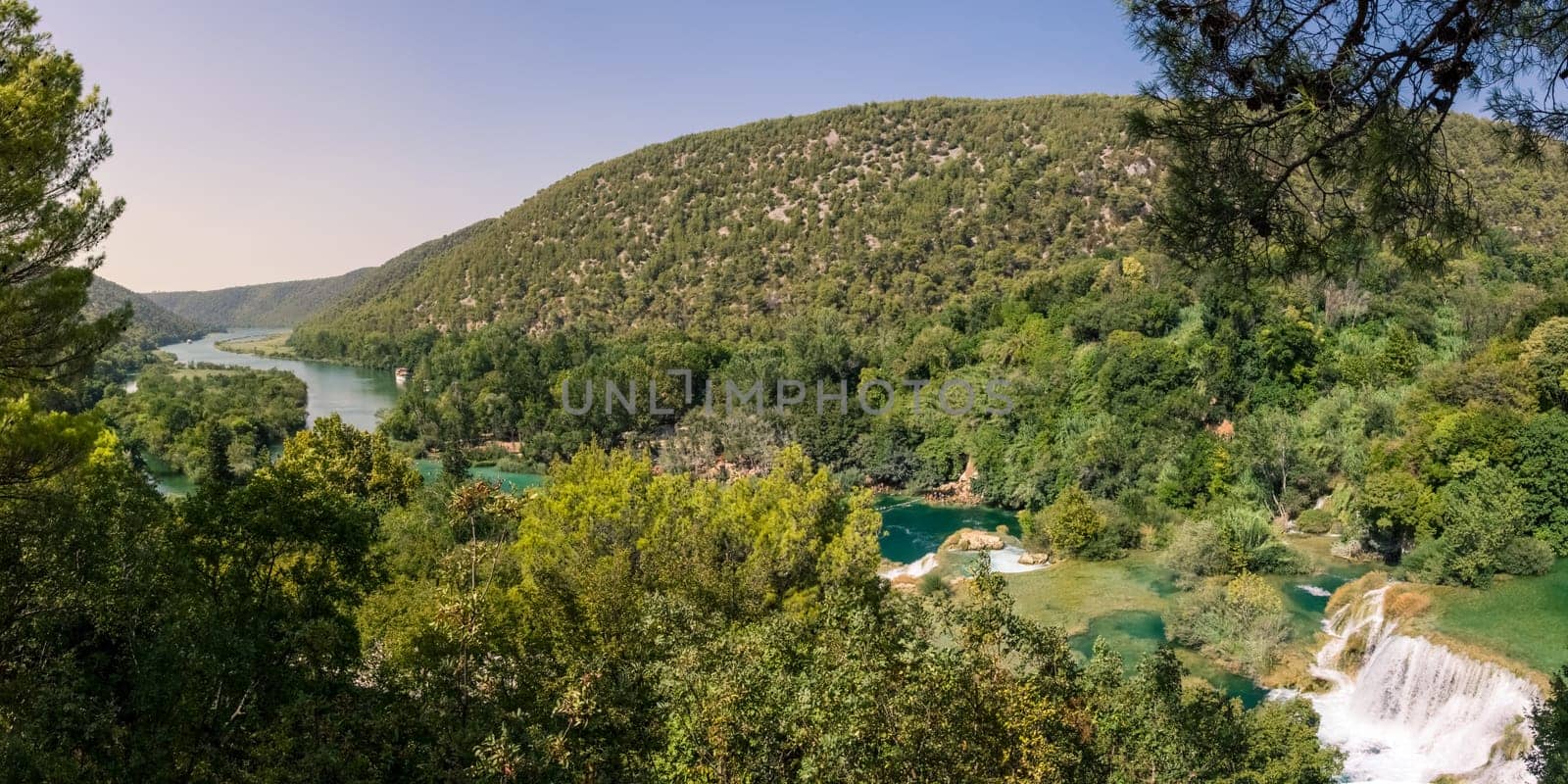 Krka River Park Falls Famous Body of Water in Croatia Beautiful Summer Destination