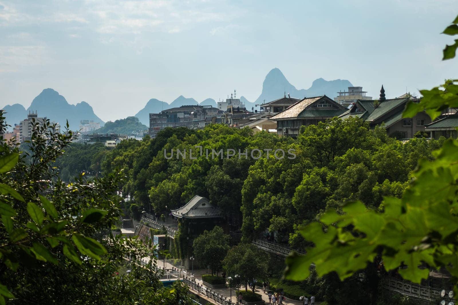 Guilin, China Mountaneous Landscape Greenery Beautiful Outdoors