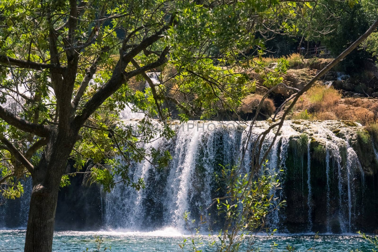 Krka River Park Falls Famous Body of Water in Croatia Beautiful Summer Destination