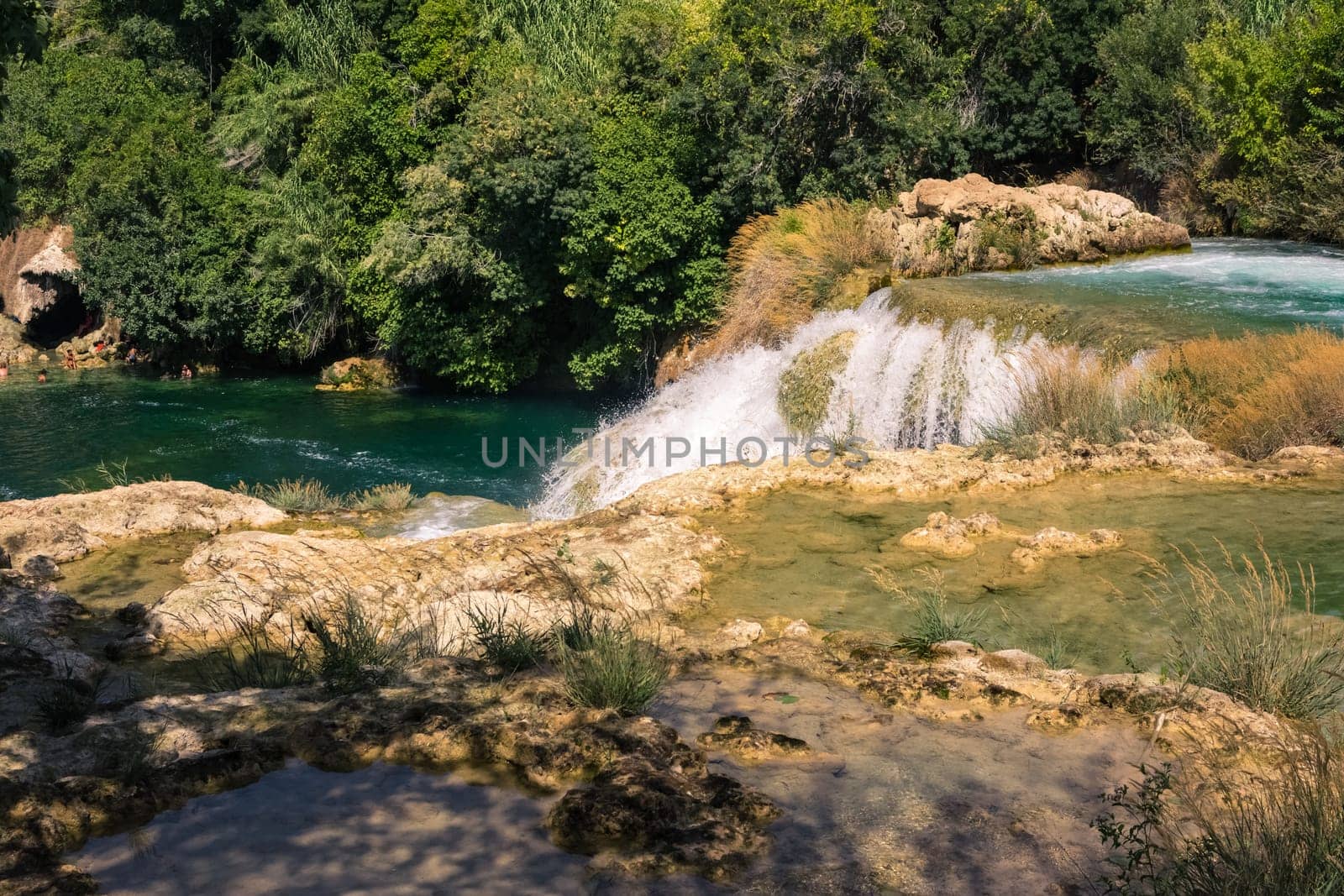 Krka River Park Falls Famous Body of Water in Croatia Beautiful Summer Destination