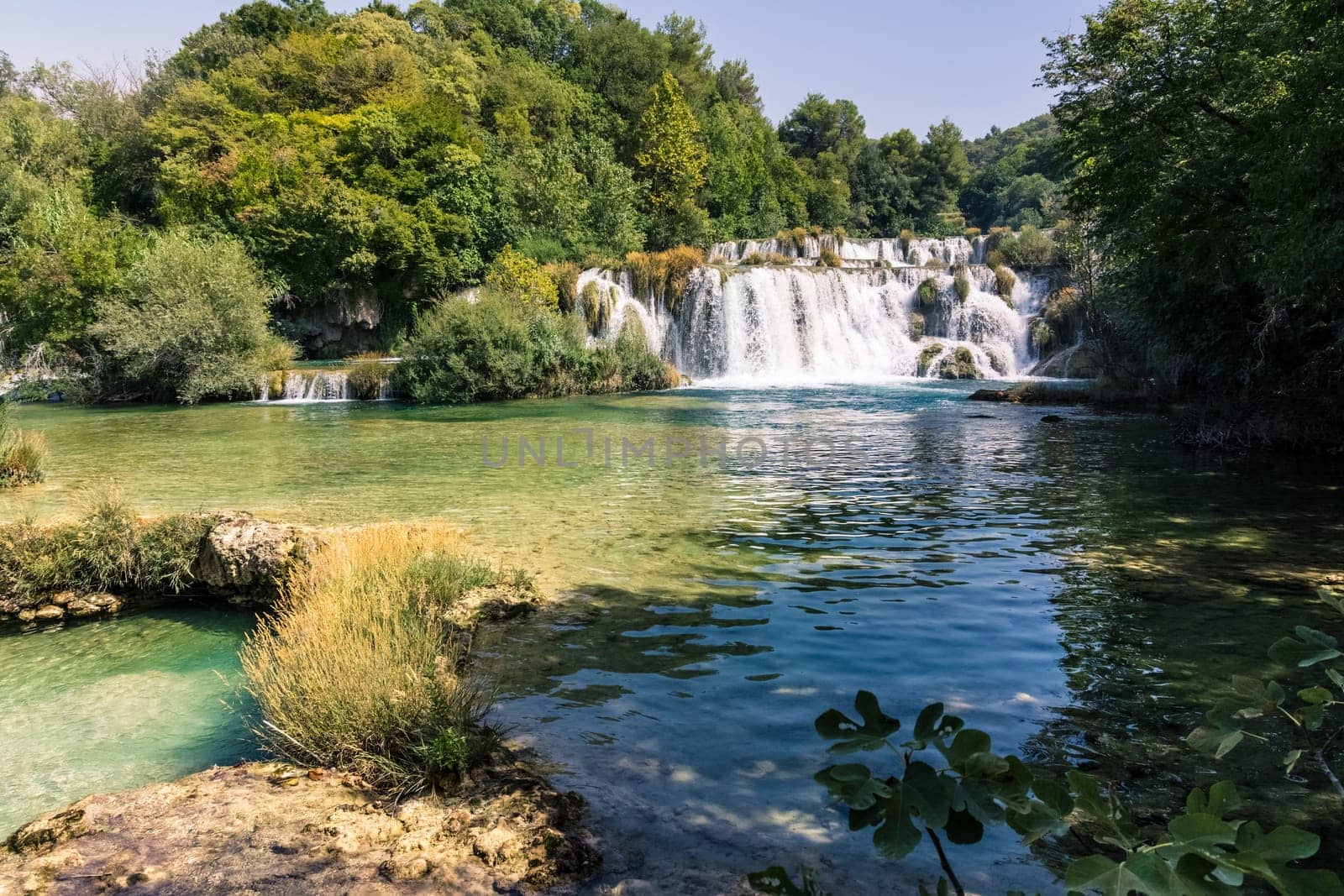Krka River Park Falls Famous Body of Water in Croatia Beautiful Summer Destination