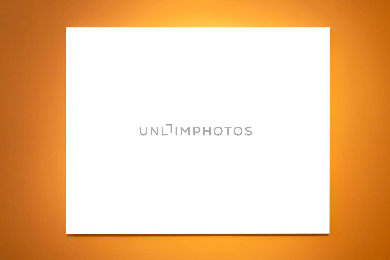 Billboard Rectangular White Mockup City Advertisement