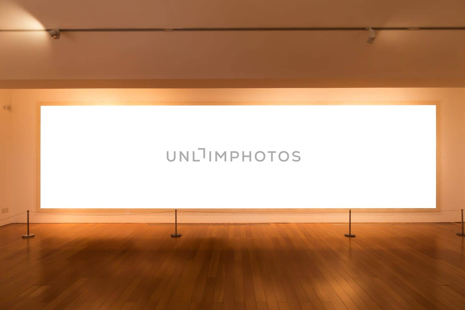 Billboard Rectangular White Mockup City Advertisement