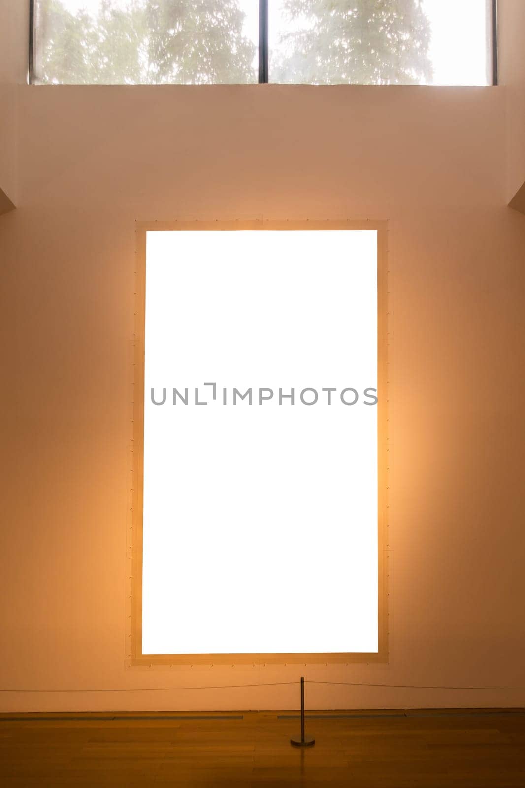 Billboard Rectangular White Mockup City Advertisement