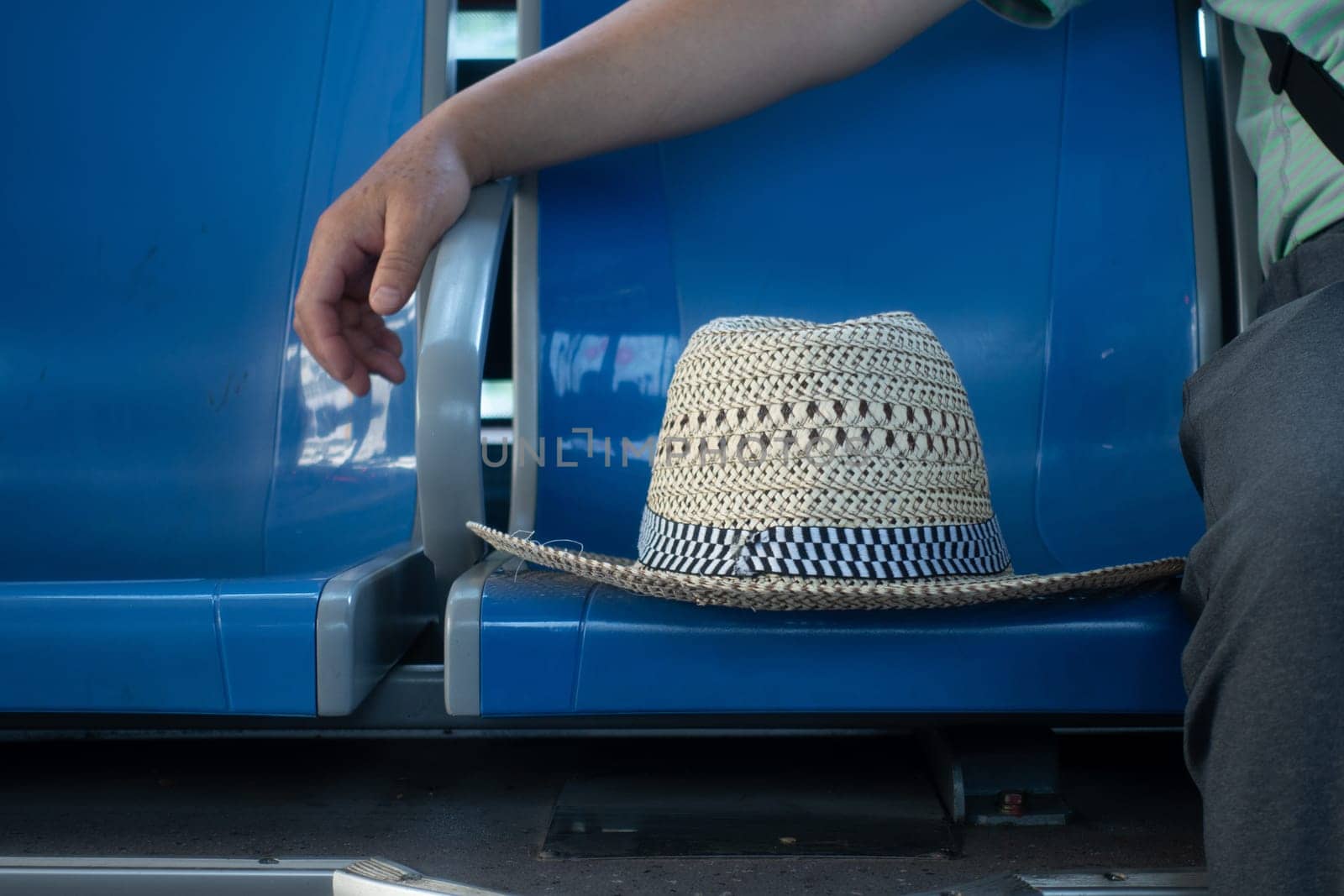 A Hat was Put on a Row Chair