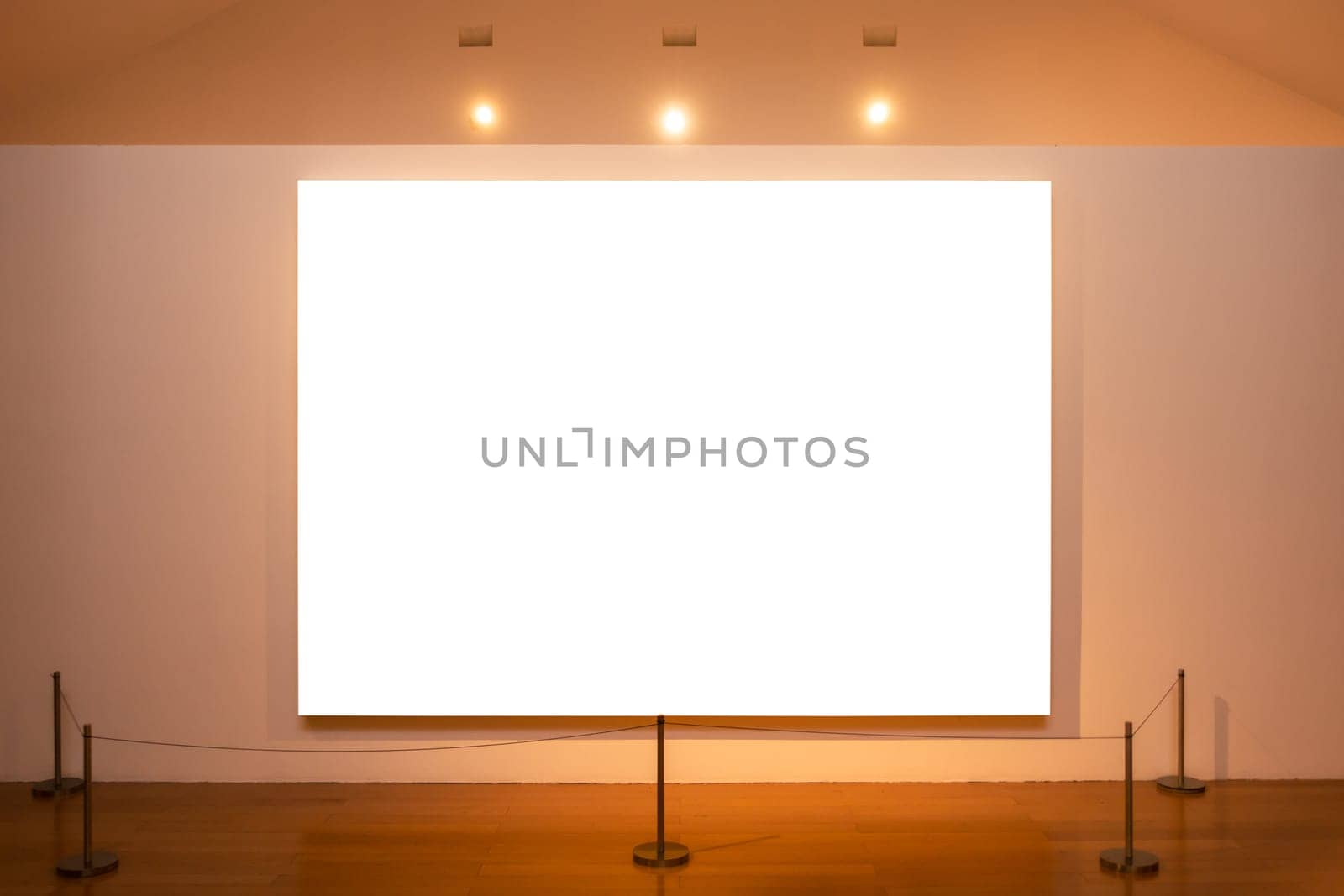 Billboard Rectangular White Mockup City Advertisement