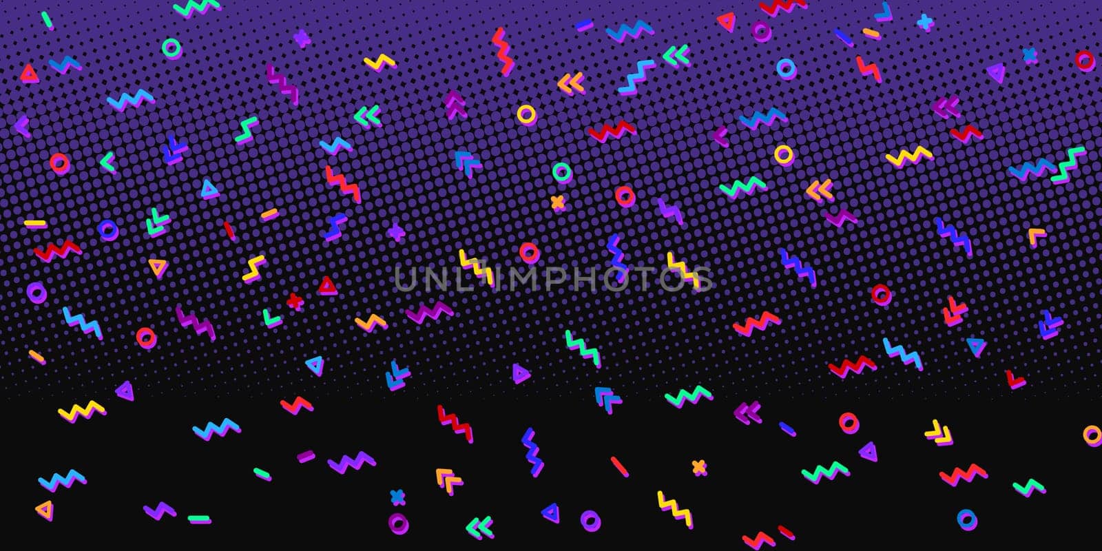 80s background. Dark purple. Pop art retro vector illustration kitsch vintage