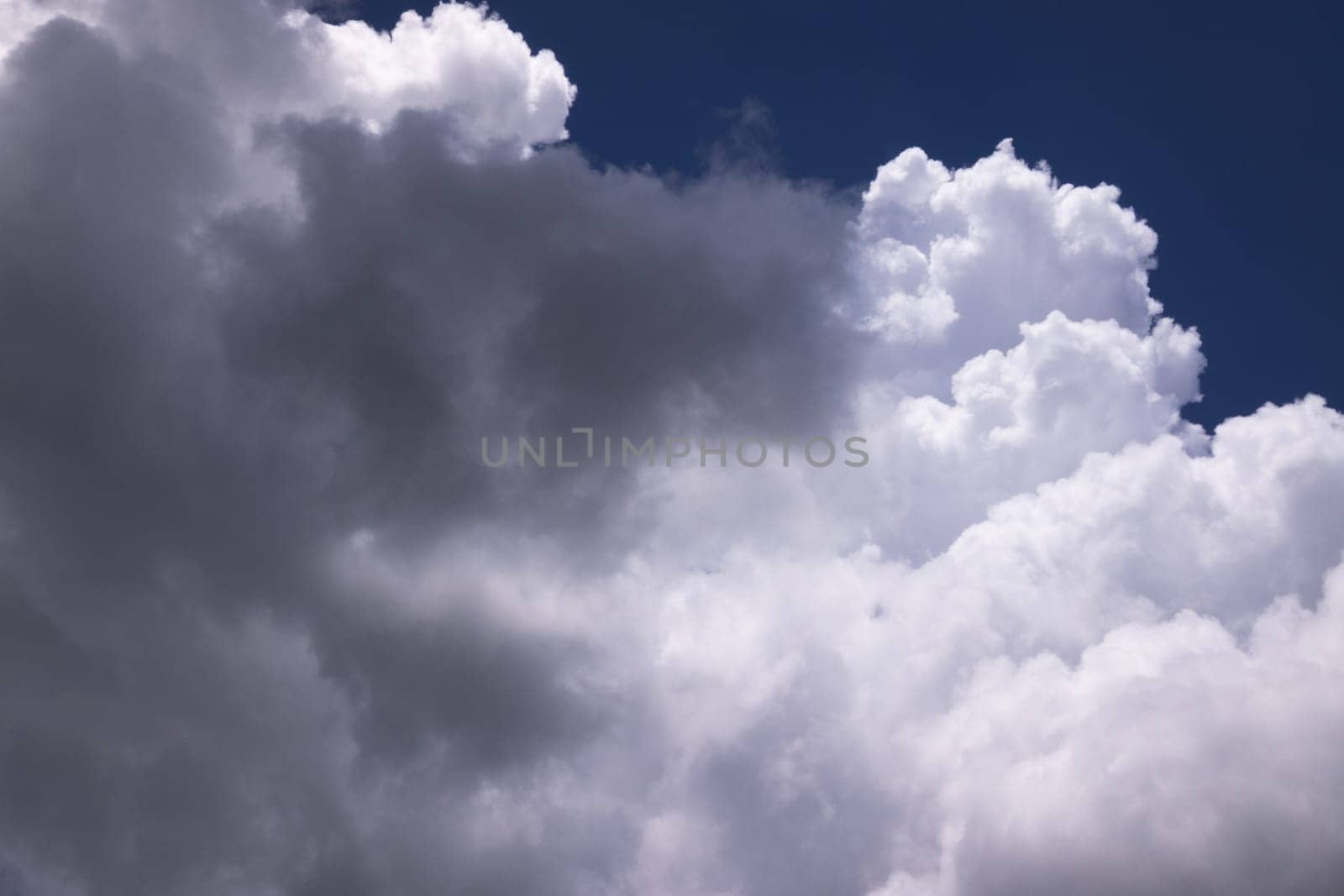 Blue Sky With Beautiful Clouds, cumulus clouds for background