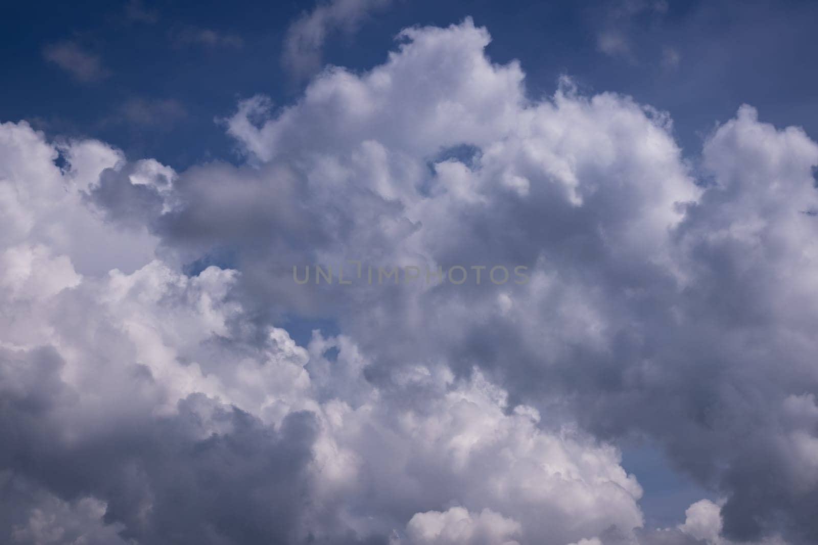 Blue Sky With Beautiful Clouds, cumulus clouds for background