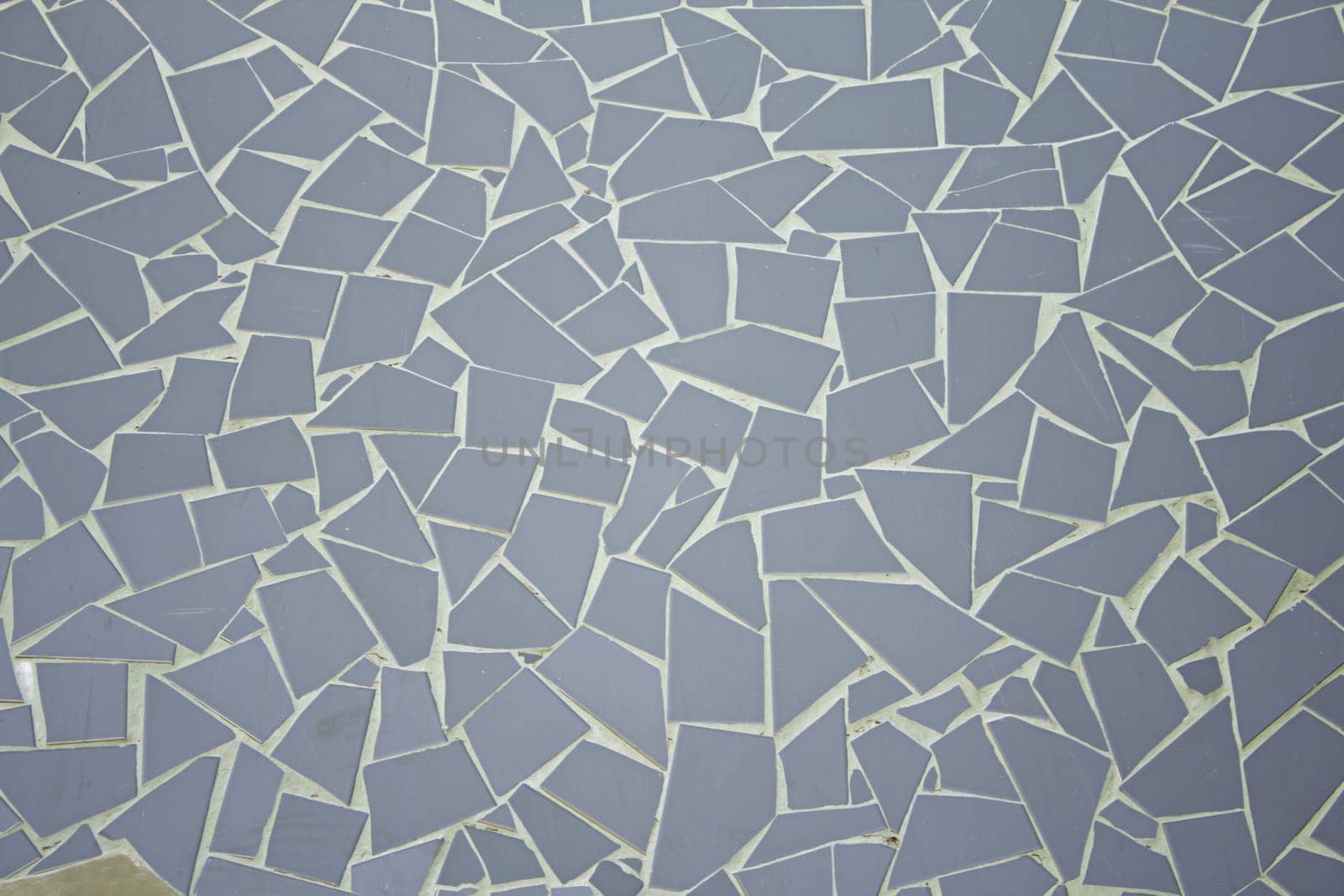 Glossy wall tiles and decorative geometric shapes, decoration and construction