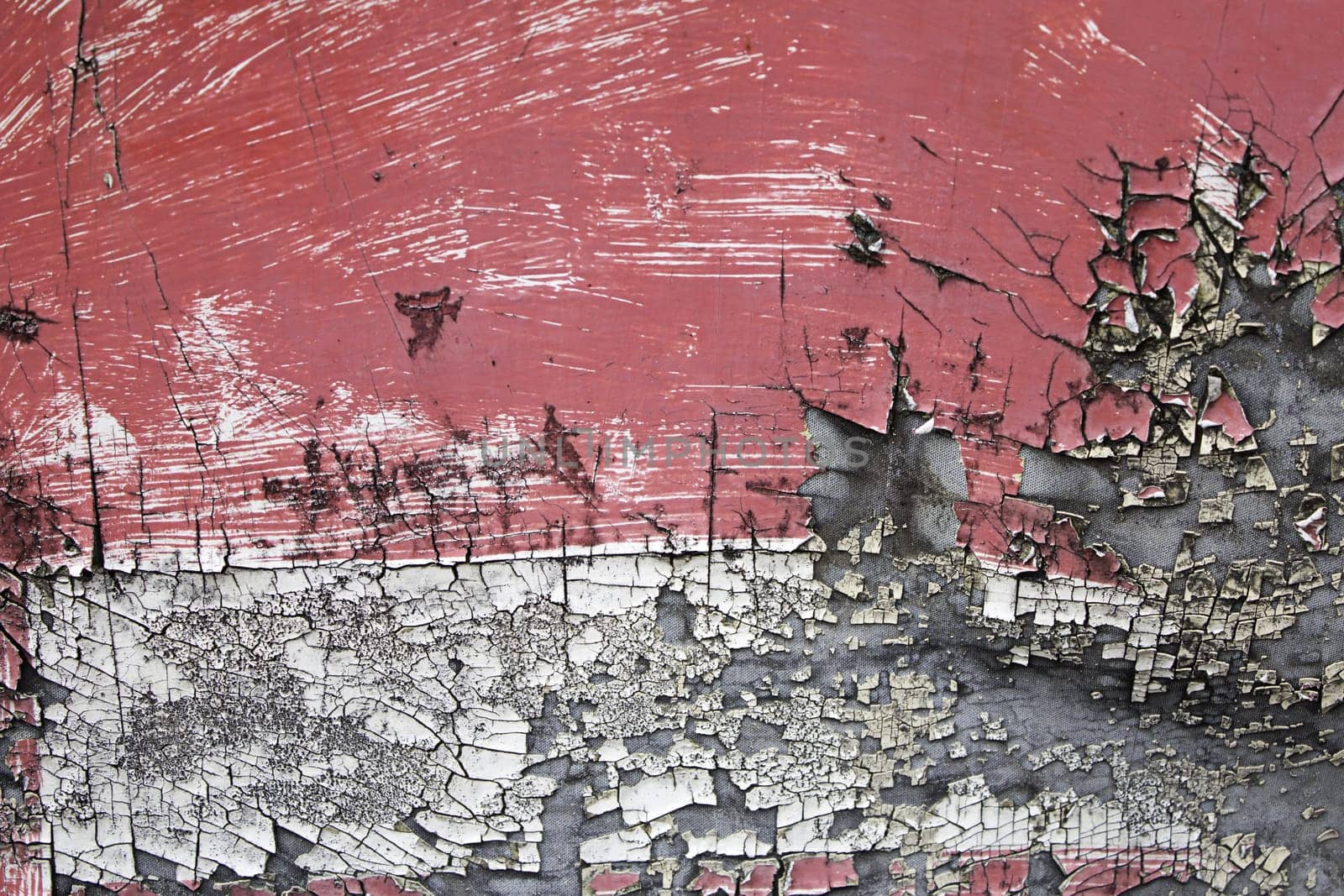 Background of different colors in deteriorated urban street construction