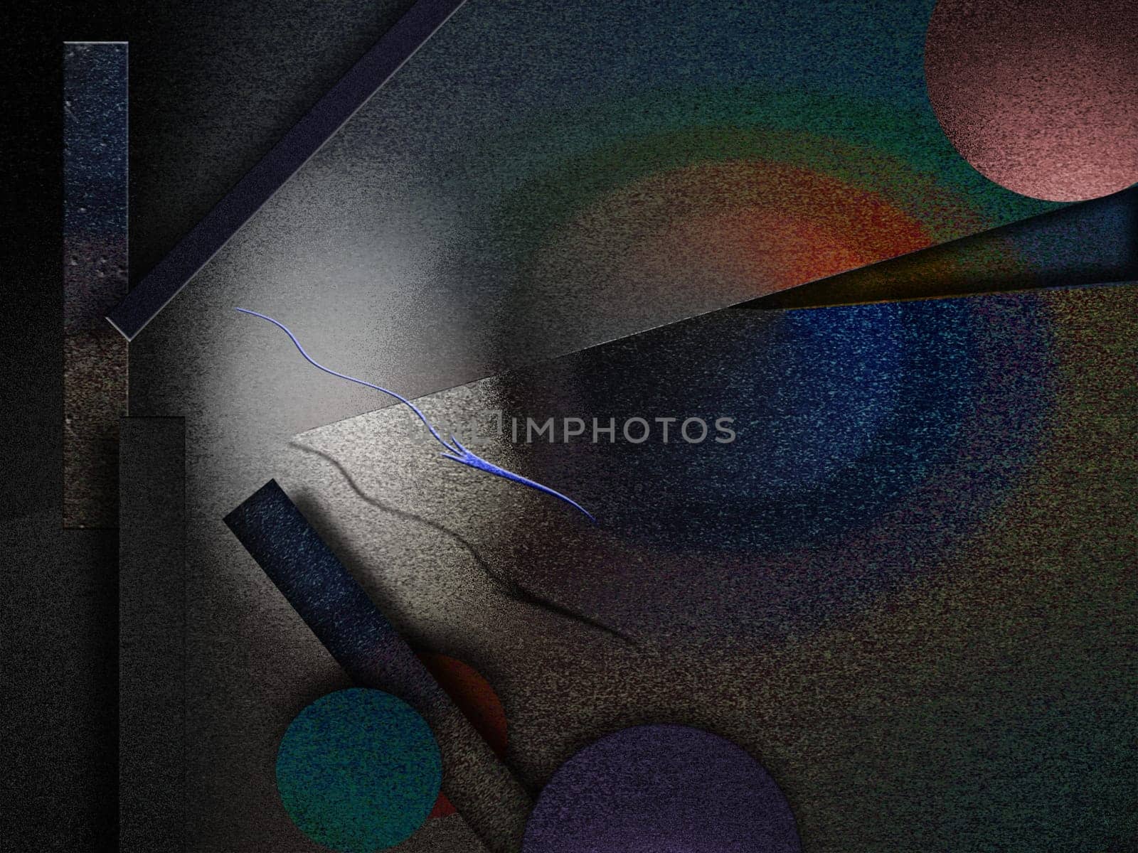 Geometric abstract with color noise