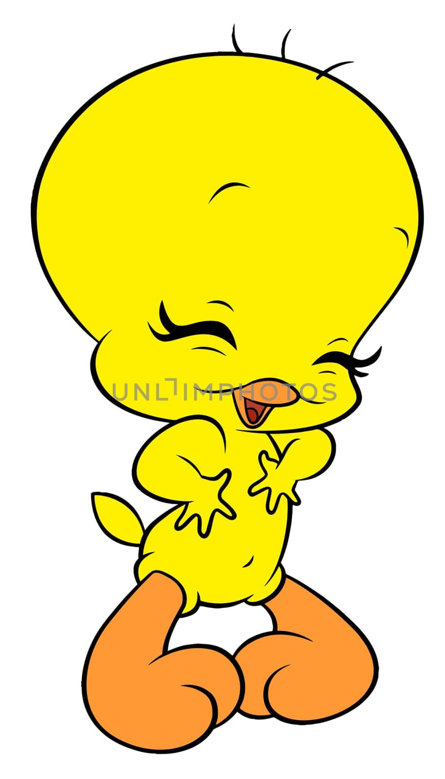 yellow color baby tweety illustration bird cartoon kids