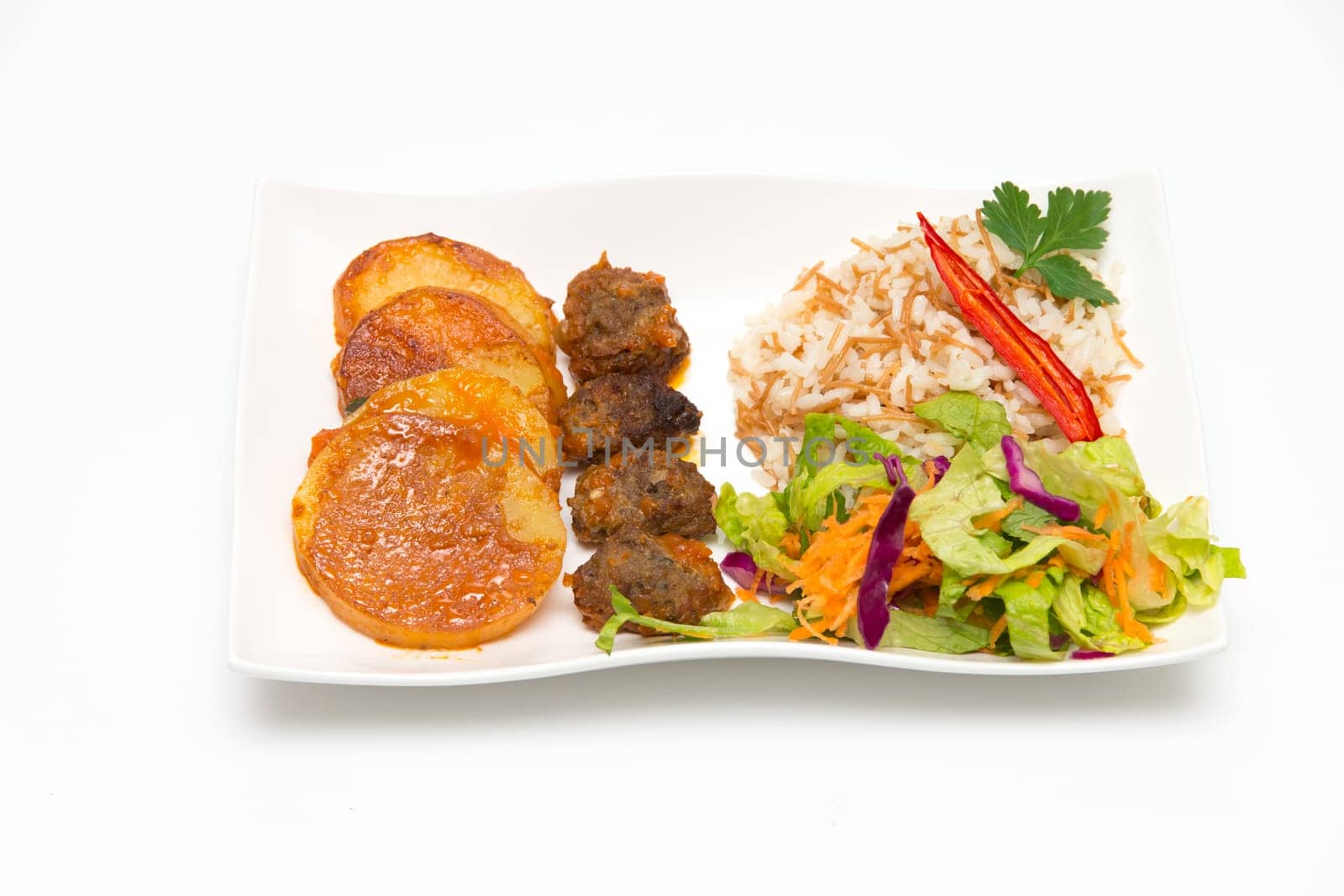 Potatoes and rice
