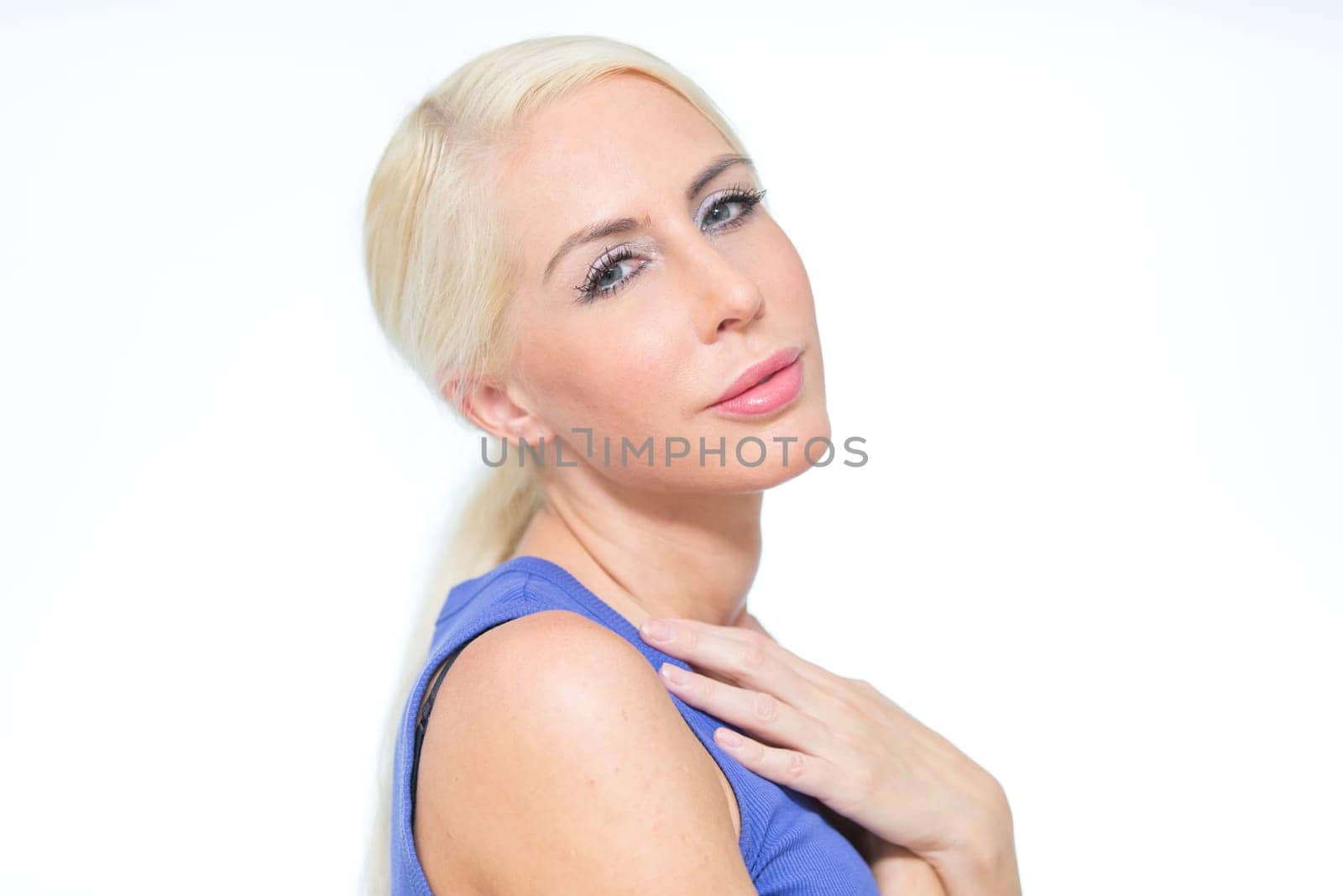 blonde Woman In studio