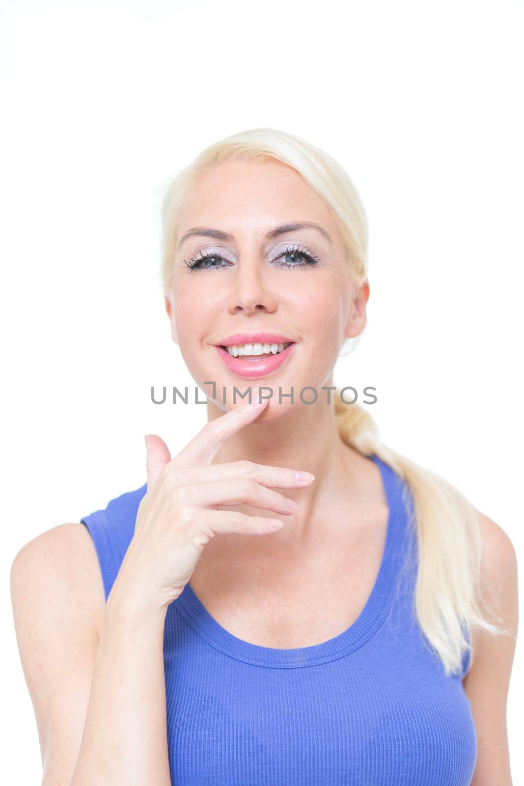 blonde Woman In studio