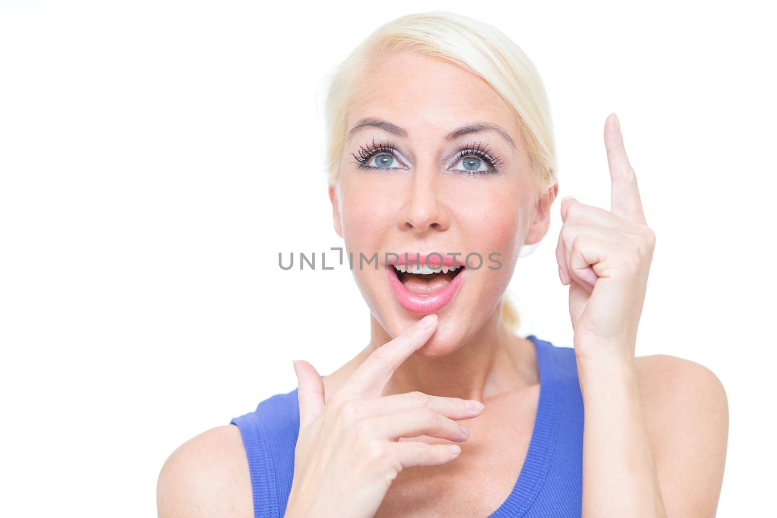 blonde Woman In studio