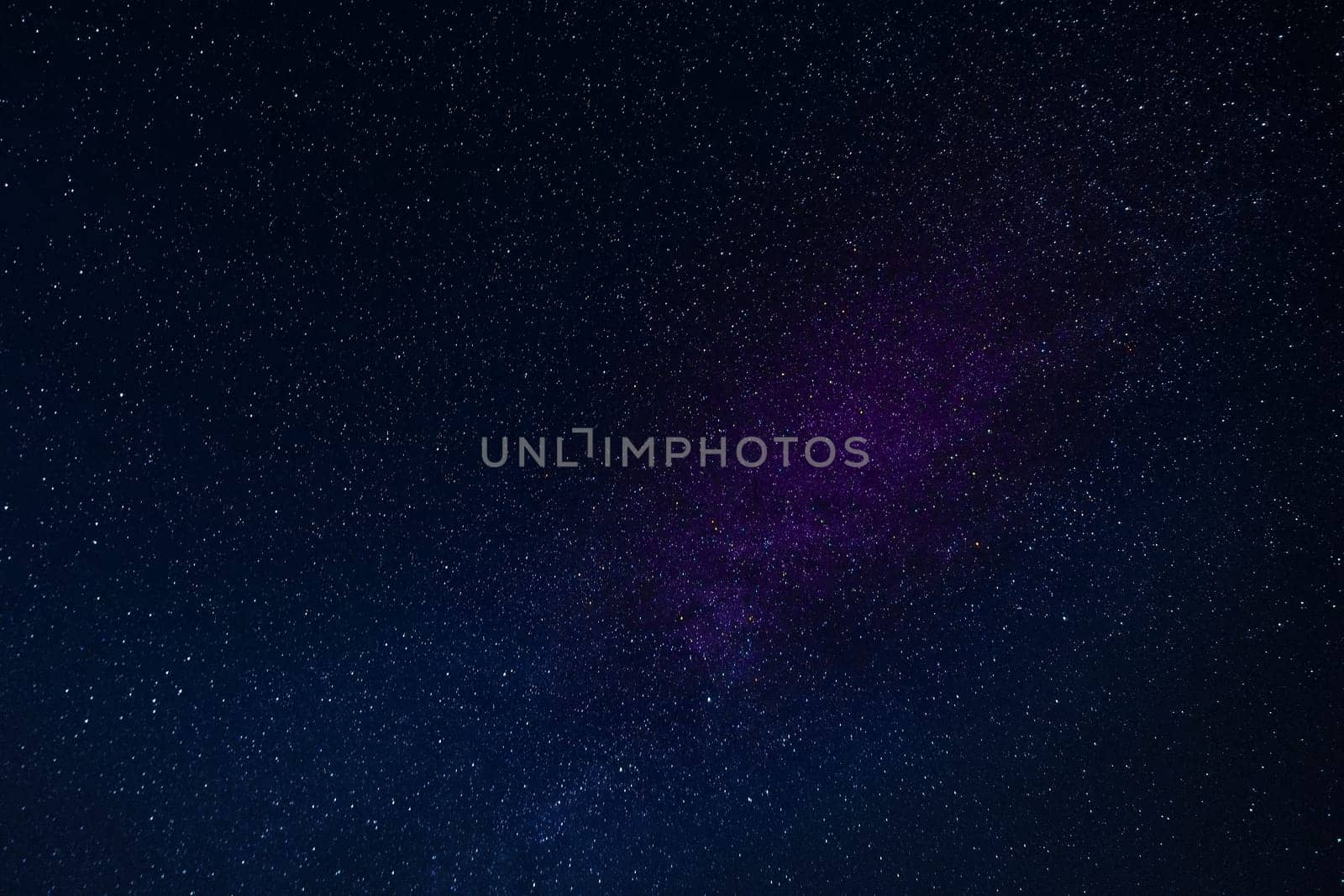 Star field with milky way in infinity space