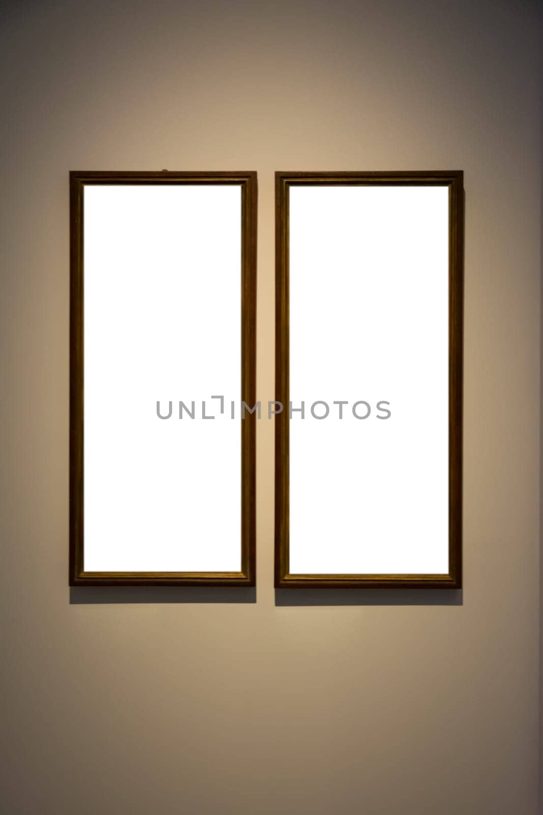 Art Museum Frame Vintage Ornate Painting Picture Blank Clipping Path Isolated Beautiful