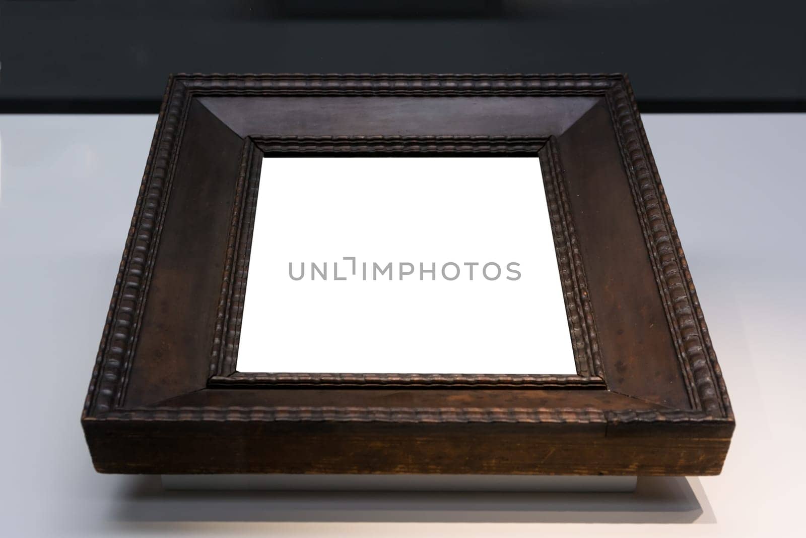 Art Museum Frame Vintage Ornate Painting Picture Blank Clipping Path Isolated Beautiful