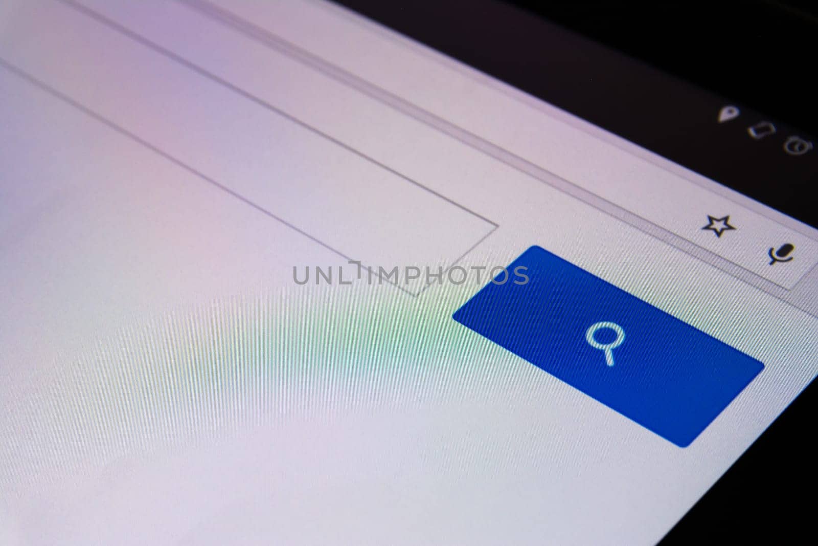 Magnifying Glass Search Box Empty Blank Internet Screen