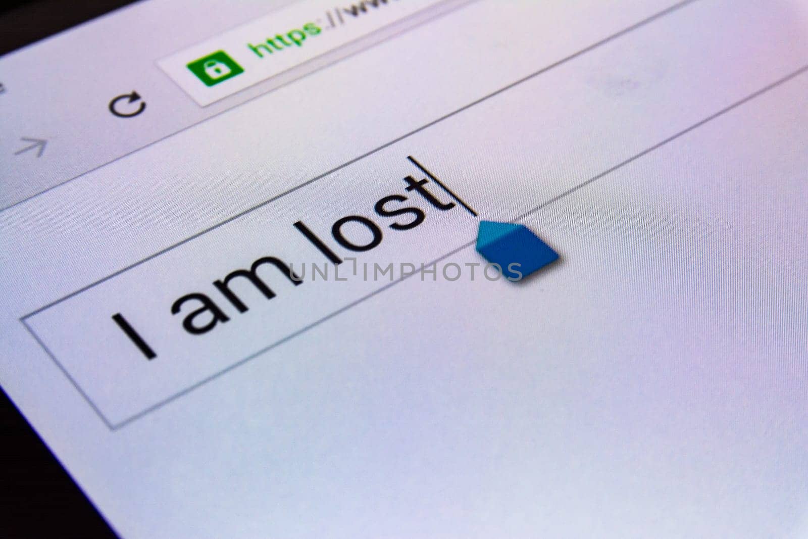 Magnifying Glass Search Box Empty Blank Internet Screen Lost
