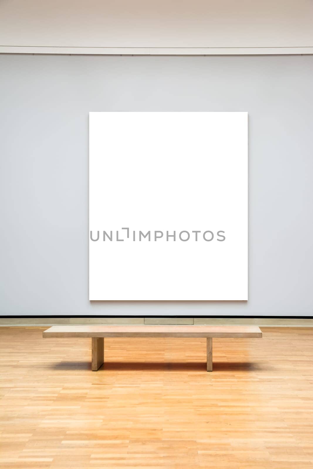 Art Museum Frame Wall Ornate Minimal Design White Isolated Clipping Path Template