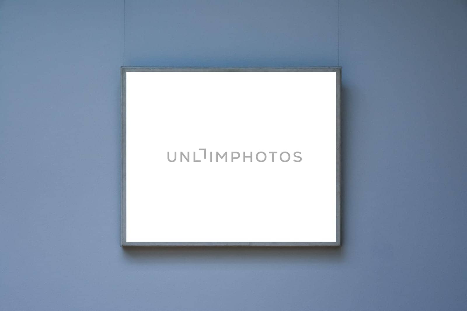 Art Museum Frame Wall Ornate Minimal Design White Isolated Clipping Path Template